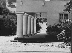 Pillars at the Burdell family home in Novato, California in 1955