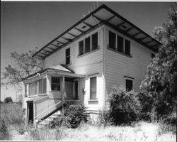 Masciorini Ranch house located southeast of Petaluma, California, July, 2005, showing south corner the southwest rear and southeast sides visible