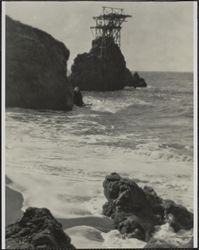 Remains of the wave motion machinery at Sutro Baths, San Francisco, California, 1920s