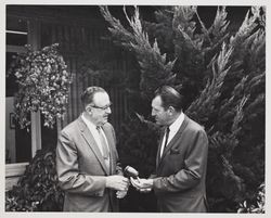 Conversation over the gavel at the Sonoma County Fair, Santa Rosa, California