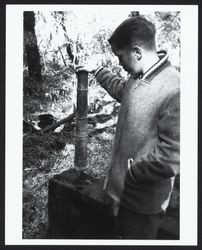 Unidentified boy with a small cannon