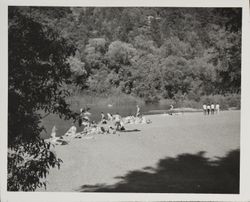 Sunbathers at Murphy's Beach