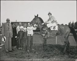 Jockey Bill Harmatz at the Sonoma County Fair, Santa Rosa, California