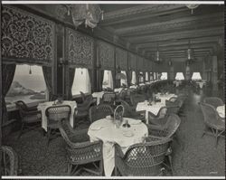 Interior view of Cliff House restaurant, 1090 Point Lobos Avenue, San Francisco, California, 1920s