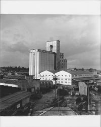 Feed mill of the Poultry Producers of Central California, Petaluma, California, 1965