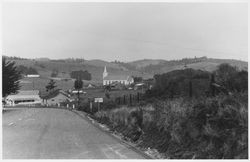 Bodega, California from Bodega Highway, south of town, 1955