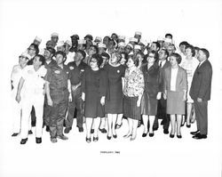 Group photo of Petaluma Cooperative Creamery employees taken, Petaluma, California, February 1969