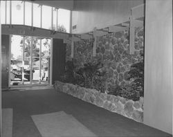 Boulevard Bowl entryway, Petaluma, California, 1961