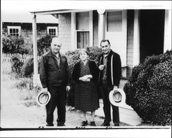 Ed Fratini, Rose Briones, and Gil Bojorques, Marin County, California, 1970