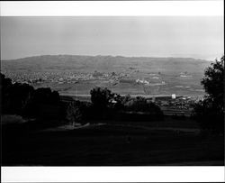 View from Petaluma Golf and Country Club east across Petaluma River, Petaluma, California, 1970