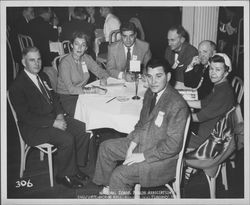 Helen Putnam and attendees of the National School Boards Association convention, Atlantic City, N.J., February, 1957