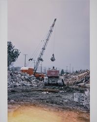 Completed destruction of the Santa Rosa Carnegie Library, Santa Rosa, California, 1964