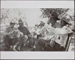 Redwood Rangers relax at the O'Connors Ranch, Sonoma County, California, September 29, 1946