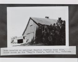 Charles Purvine barn on Purvine Road, Petaluma, California