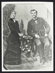 Wedding portrait of John Henry French and Mary Etta Folks