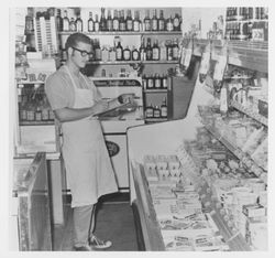 Interior scenes of Vern's Market and Liquors