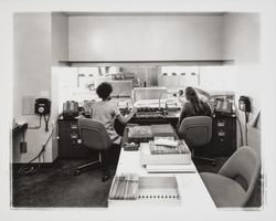 Drive up window at Coddingtown branch of Bank of America, Santa Rosa, California, 1964