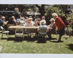 Petaluma Museum docent luncheon at the Riddle home, 416 G Street, Petaluma, California, June 18, 2002