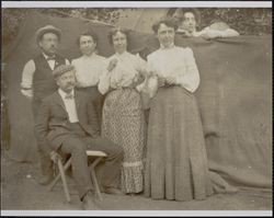 Colton family camping at a resort, Marin County, California, between 1900 and 1910