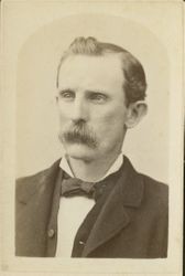 Portrait of an unidentified middle aged man with a mustache