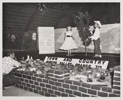 Blue Ribbon Rincon Valley Grange 719 exhibit at the Sonoma County Fair, Santa Rosa, California, July 1957