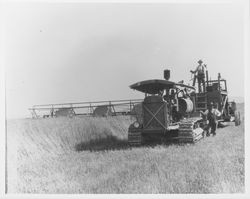 Harvesting hay near Petaluma