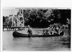 Canoeing at Johnson's Beach, Guerneville, California, 1929