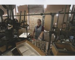 Lilia Cisneros and Christina Garcia working at Sunset Line & Twine Company in Petaluma, California, Dec. 5, 2006