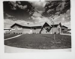 Model homes on Allison Drive, Rohnert Park, California, 1958