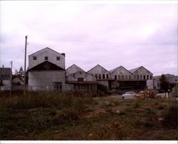 Rear view of warehouses at 360-368 1/2 Petaluma Blvd. North, Petaluma, California, Sept. 25, 2001