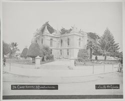 Sonoma County Courthouse, Santa Rosa, California from 3rd and Exchange streets, 1906