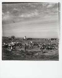 Ground breaking ceremonies at Airport Industrial Park for National Controls plant facility, Santa Rosa, California, 1976