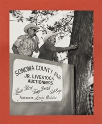 Junior Livestock auctioneers at the Sonoma County Fair, Santa Rosa, California