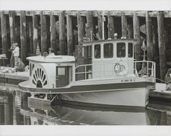 Paddlewheeler "Tule Princess" on the Petaluma River during the Old Adobe and Petaluma River Festival of 1986