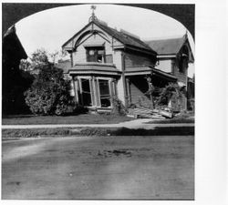 Purrington residence after the Earthquake