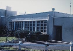 Partial view of the Veterans Memorial Building