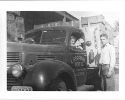 Louis Foppiano, Senior with his nephew Louis Coync, Healdsburg, California, about 1940