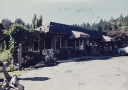 Exterior of Salt Point Lodge on the Sonoma County coast, 1985