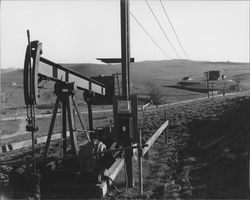 Oil wells, Petaluma, California, 1955