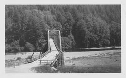 Annapolis Road bridge over the Wheatfield Fork of the Gualala River at Valley Crossing, northern Sonoma County, California, 1947