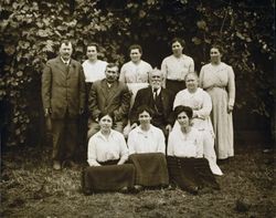 Dado family portrait, Rocky Canyon Ranch, Tomales, California, July, 1918