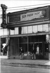 Exterior of Kistler & Sani at 213 B Street, Santa Rosa, California, about 1925