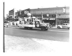 Floats in the 1947 Labor Day Parade, Petaluma, California, September 1, 1947