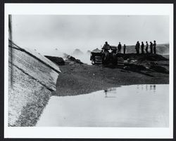 Corps of Engineers dredging the mouth of the Russian River