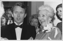 Helen Putnam and California Lieutenant Governor Leo McCarthy, Petaluma, California, February 3, 1984