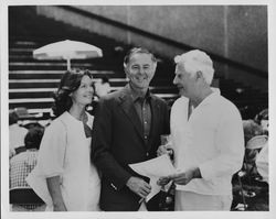 Gloria and Roland Gotti with Rodney D. Strong, Healdsburg, California, 1981