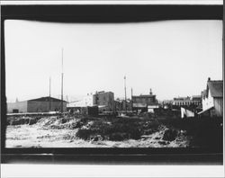 Looking west toward McNears from east side of creek, Petaluma, California, 1883