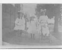 Portraits of unidentified Vallejo women, Sonoma, California(?), 1880-1900