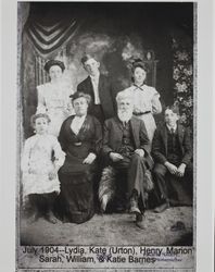 Barnes family portrait, July 1904