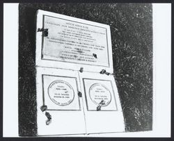 Santa Rosa's Centennial time capsule marker, Santa Rosa, California, 1970